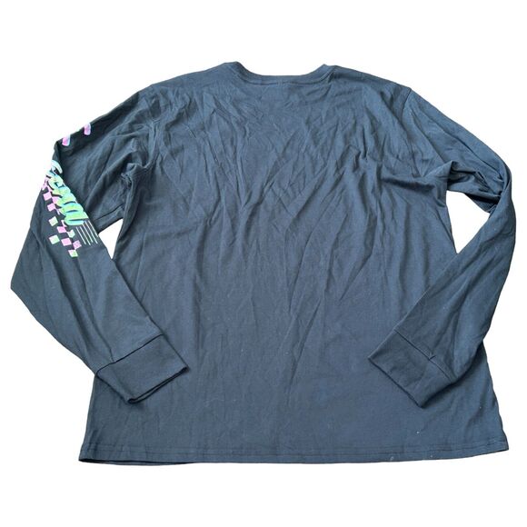 Chubbies The Airborne Tee Shirt Mens XL Black Long Sleeve Weekend Print NWT - Picture 2 of 8